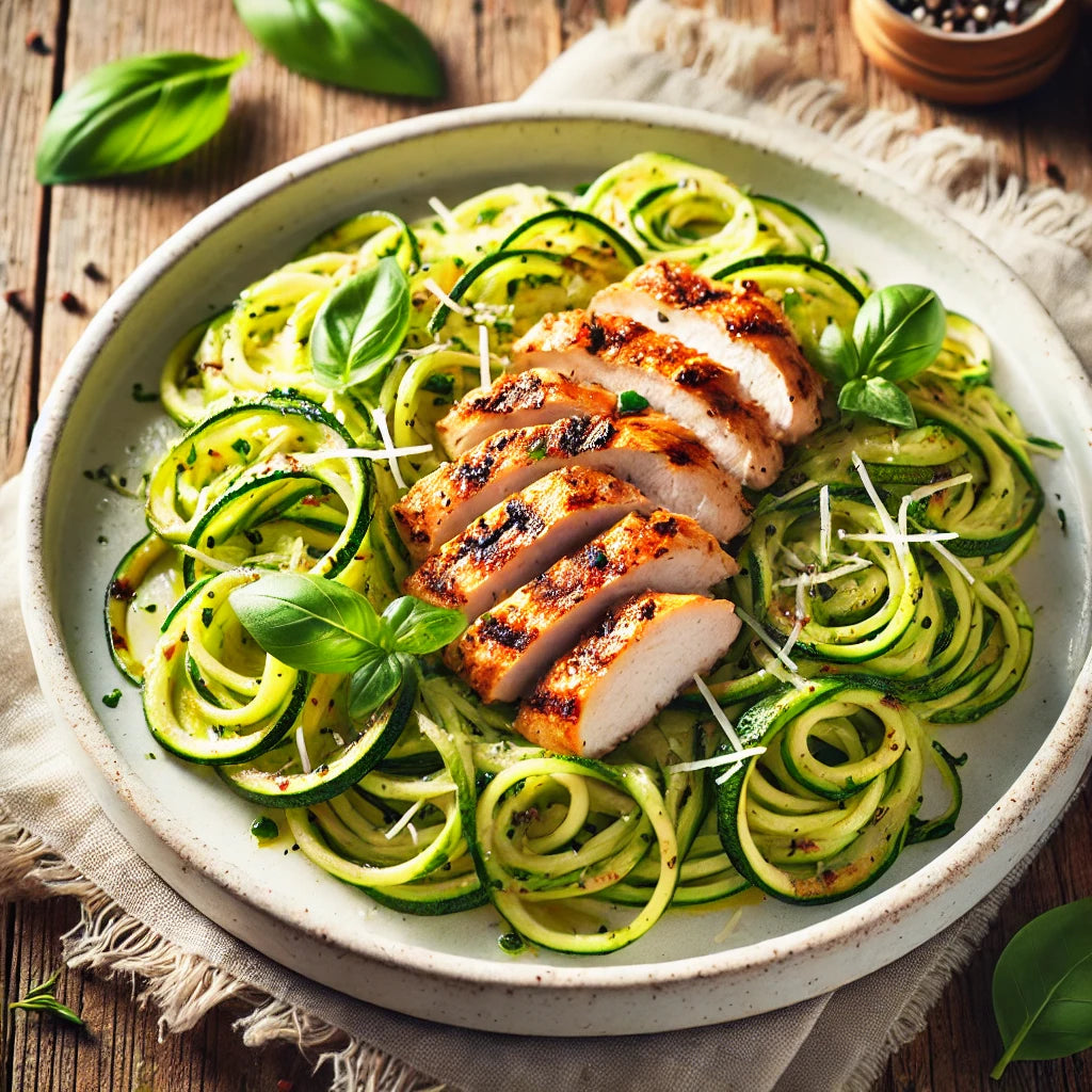 Zucchini Noodles with Grilled Chicken: A Bariatric-Friendly Dinner That’s Light & Delicious